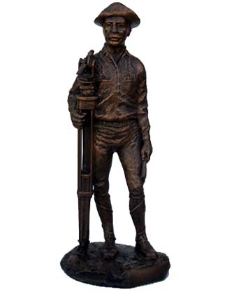 CV-2 Early Western Surveyor Statue