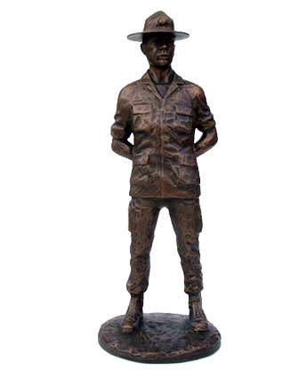 Army / Air Force Drill Instructor Statue