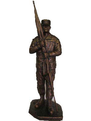 P346 1st Sergeant with Garrison Cap Statue