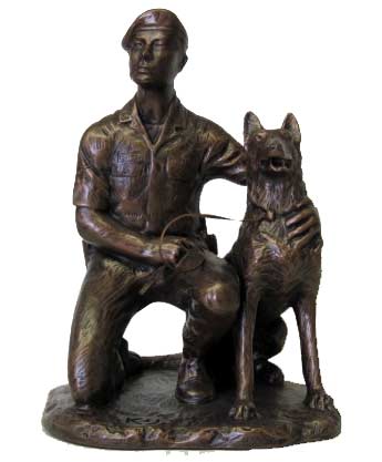 P269 Air Force K-9 SP with Dog Statue
