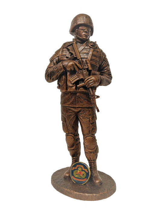 P355 Male Battle Rattle Sculpture